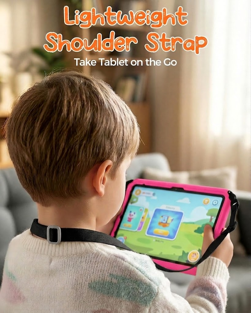 For Apple iPad 10th Gen 10.9 inch 2022/ 11th Gen (A16) 2025 Military Grade Rotating Case TPU Shockproof Multi-Layer Protective Kickstand Cover (Hot Pink)