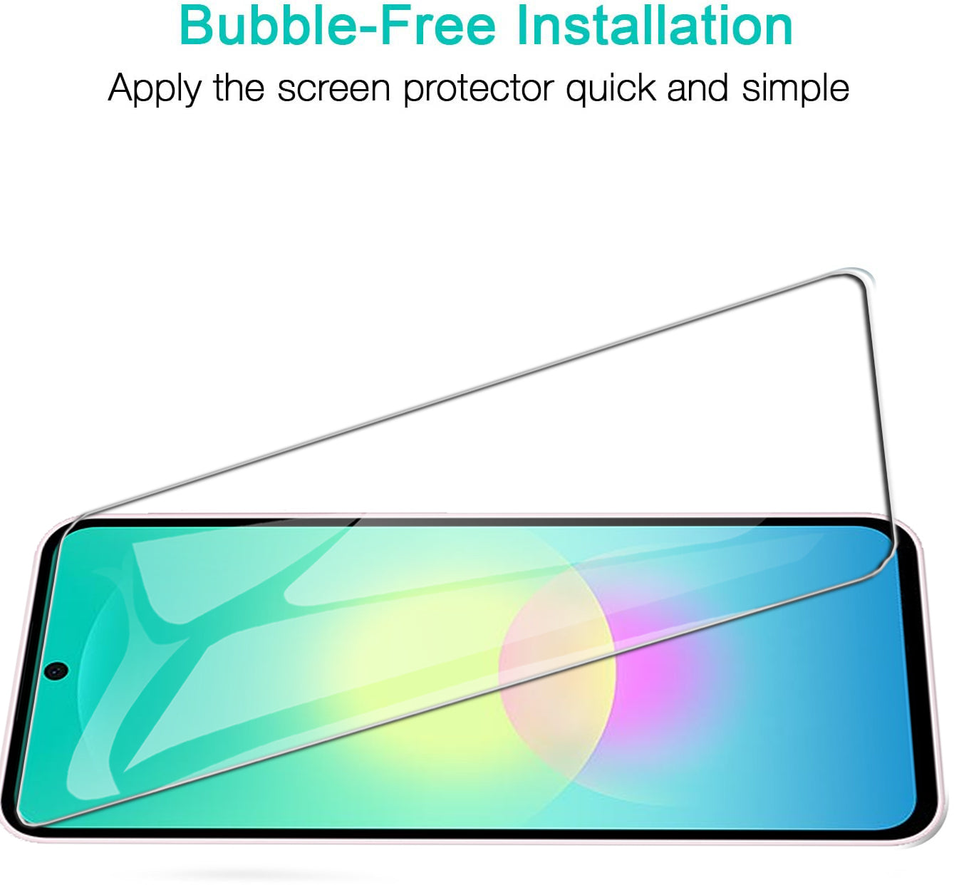 [2 Pack] For Samsung Galaxy A27 5G Clear Full Coverage Tempered Glass LCD Screen Protector Film Guard