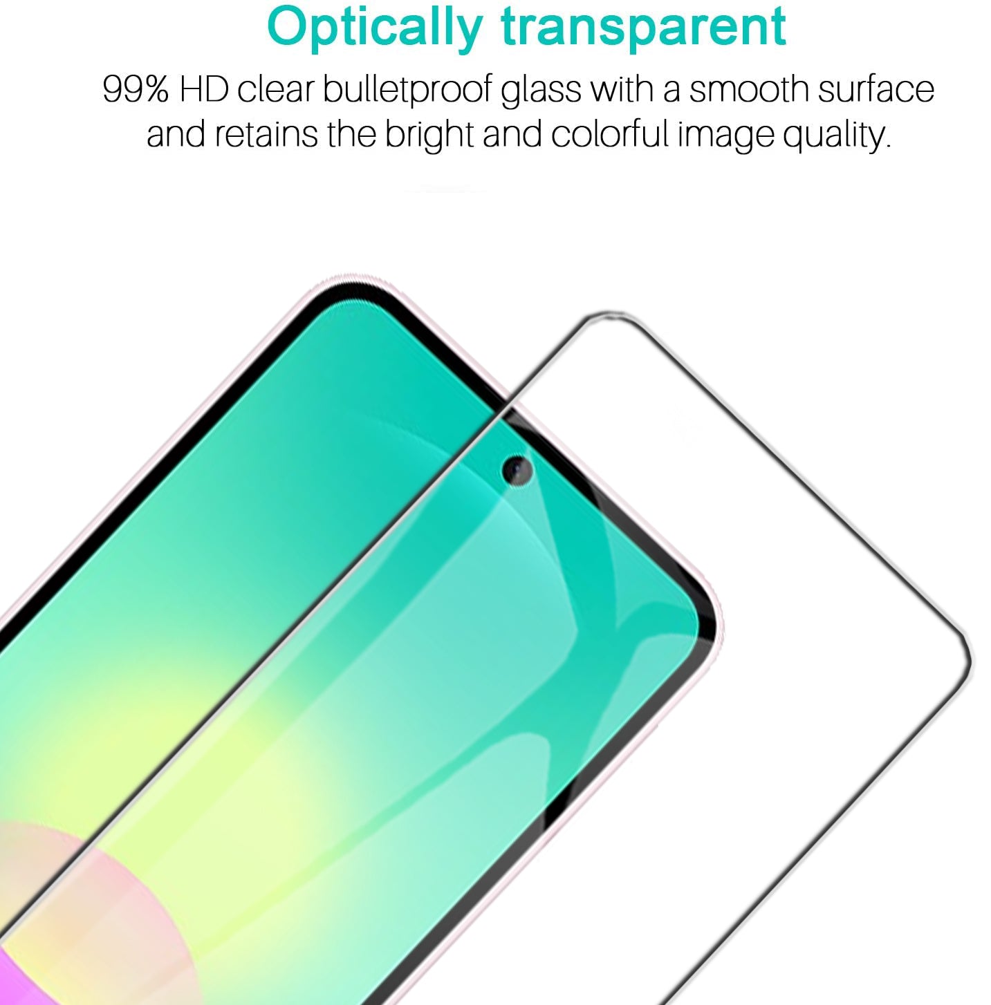 [2 Pack] For Samsung Galaxy A27 5G Clear Full Coverage Tempered Glass LCD Screen Protector Film Guard