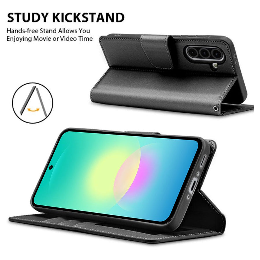 For Samsung Galaxy A27 5G Hanman Wallet Case Flip Leather Card Slots Magnetic Stand Cover