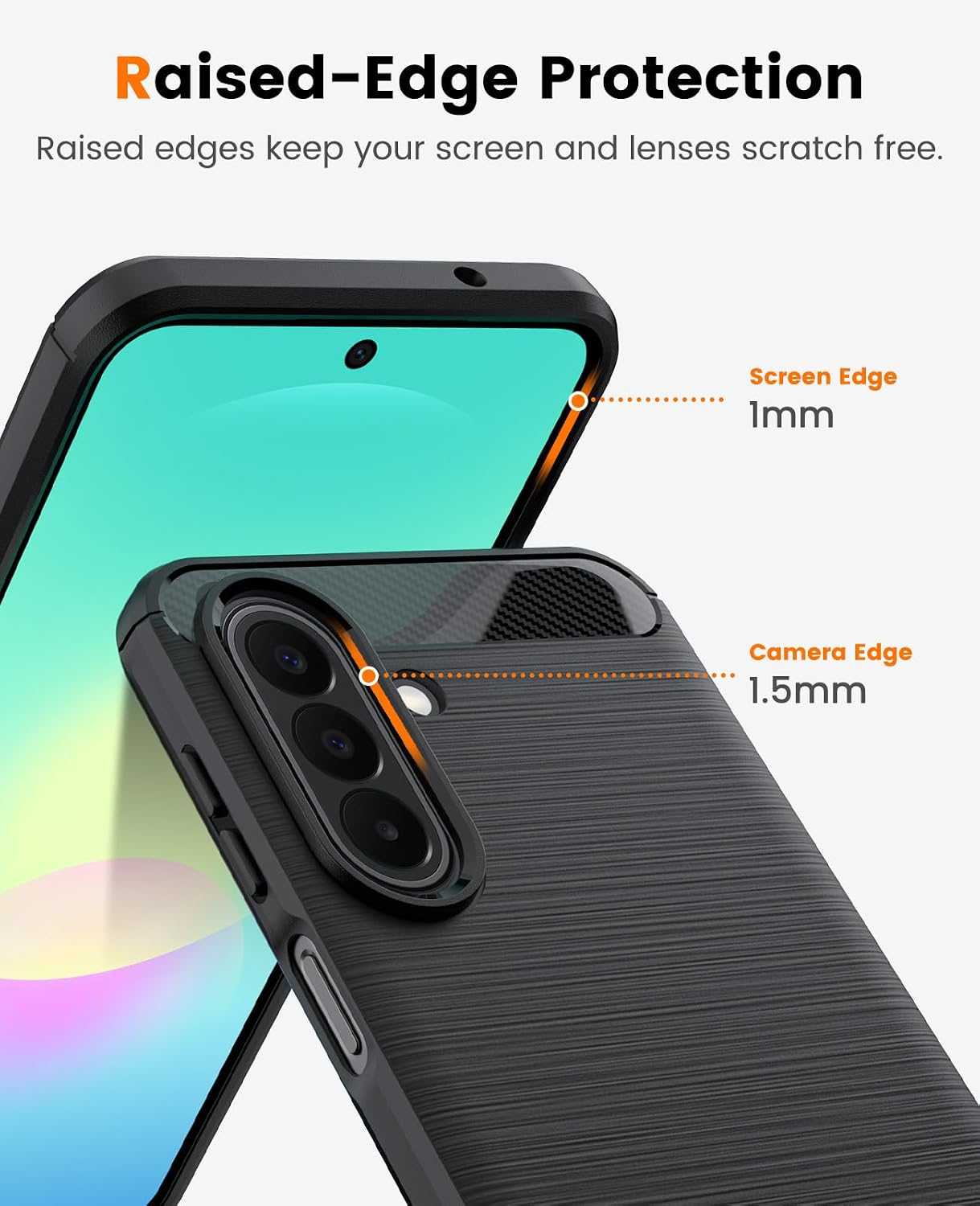 For Samsung Galaxy A27 Case Shockproof Heavy Duty Rugged Anti Knock Back Cover (Black)