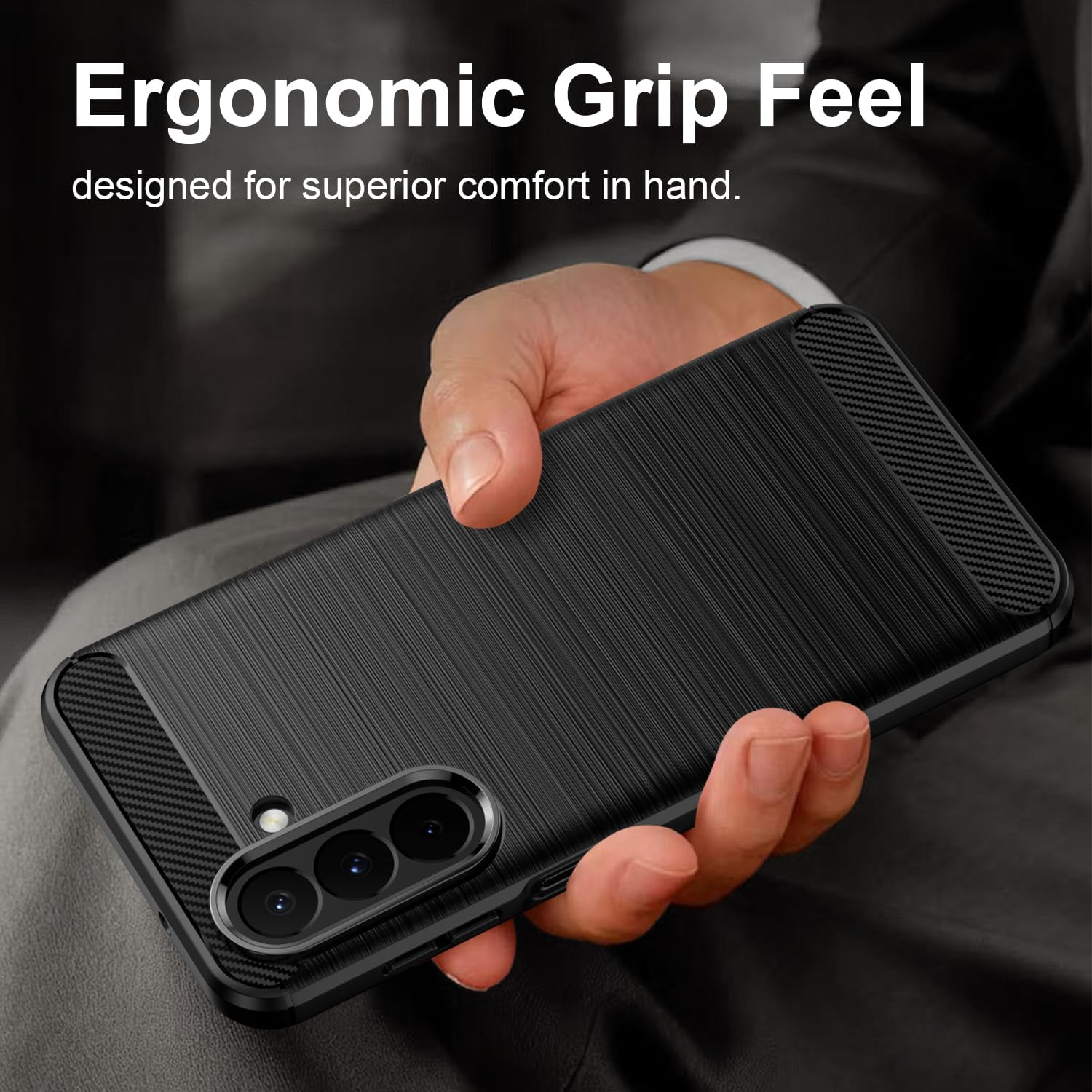 For Samsung Galaxy A27 Case Shockproof Heavy Duty Rugged Anti Knock Back Cover (Black)