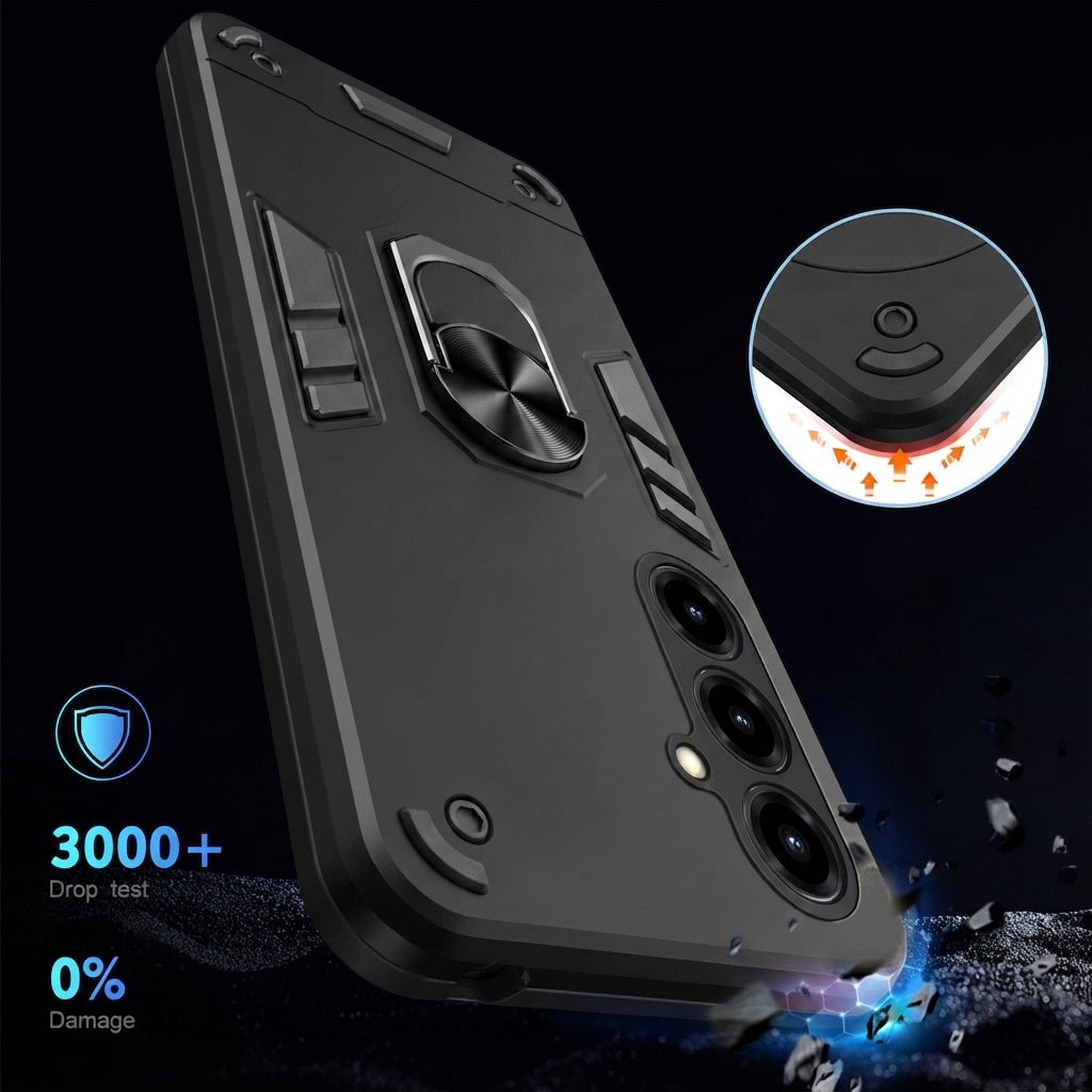 For Optus X Total 2 Magnetic Ring Rugged Shockproof Case Heavy Duty Protective Back Cover