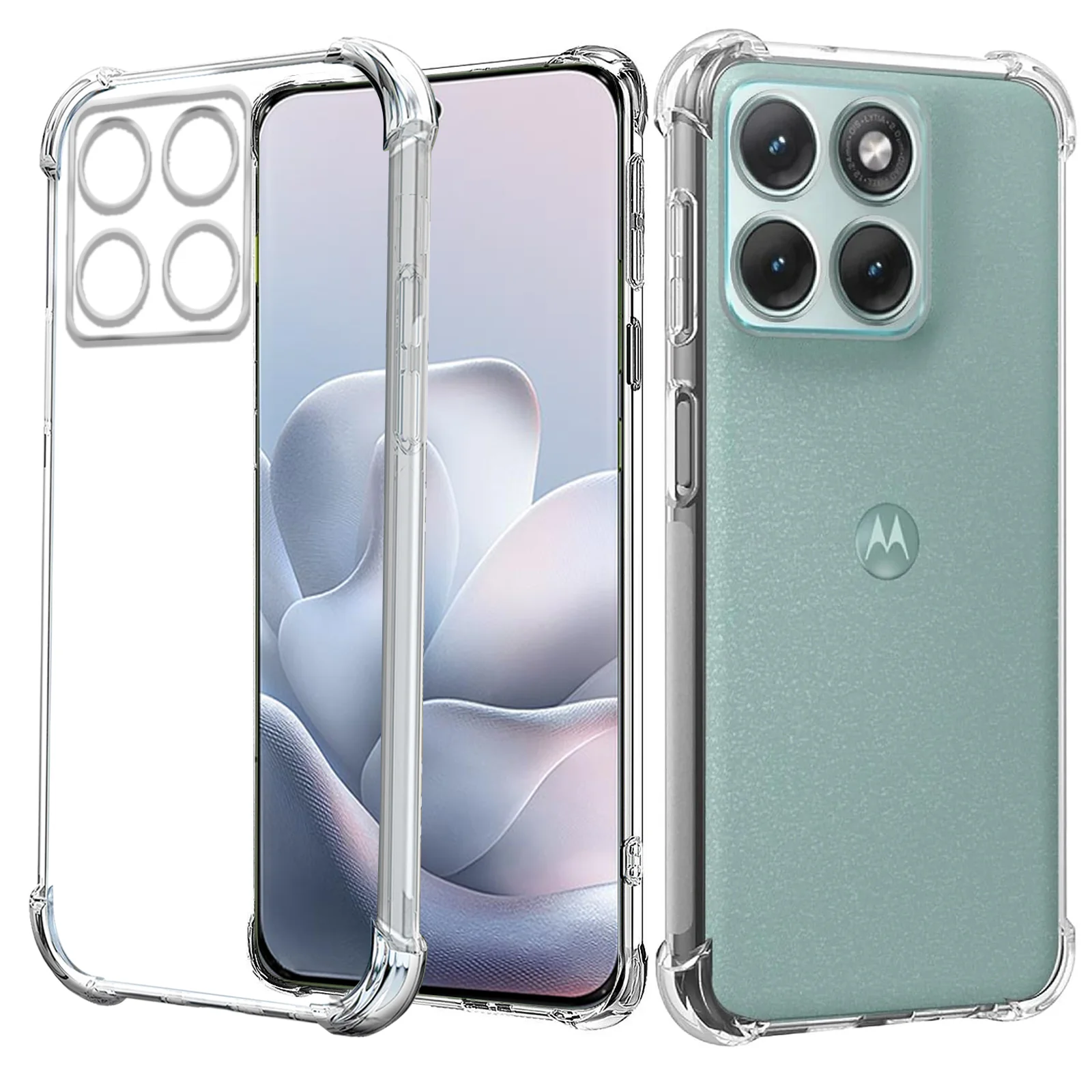 For Motorola Moto Edge 70 5G | Edge 70 Fusion SupRShield Clear Case Shockproof Heavy Duty Gel Air Cushion Cover