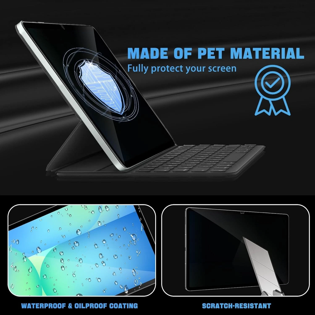 [2 Pack ] For Samsung Galaxy Tab S7 / S8 / S9 / S9FE / S10FE / S10 Lite/S10 FE Plus Privacy Tempered Glass LCD Screen Protector Film Guard