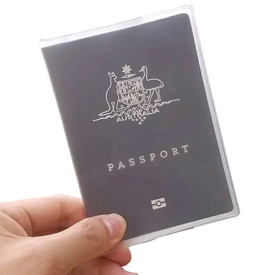 2X Matte Transparent Passport Cover Protector Travel Clear Holder Organiser Wallet