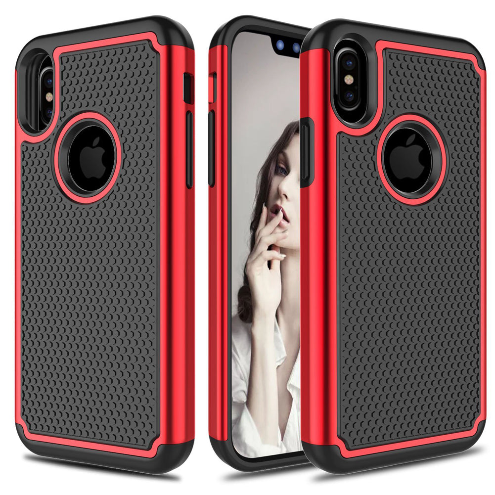 For Apple iPhone XS Max Case Drop Resistant Defender Tradies Heavy Duty Rugged Shockproof Tough Cover