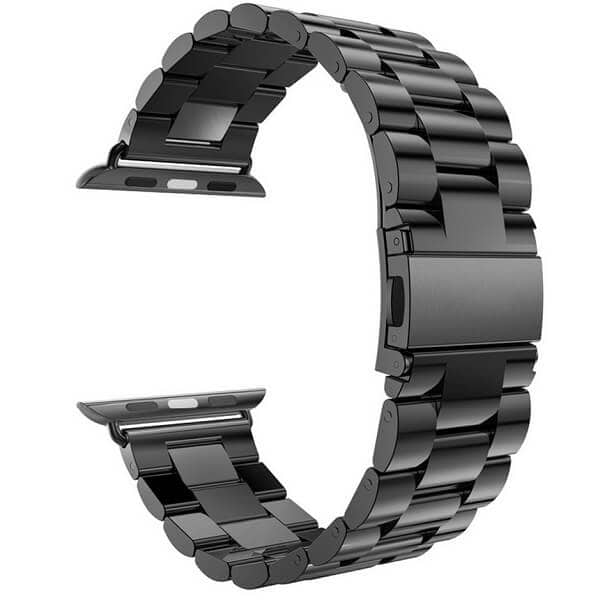 For Apple Watch Series 7 /SE /6 /5 /4 /3 /2 /1 Replacement Wrist Band 38mm 40mm 41mm 42mm 44mm 45mm Stainless Steel Metal iWatch Wristband Loop Strap