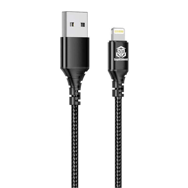 [2 Pack] SupRShield (SP54L) 1M Braided USB Lightning Nylon Cable Cord Charger for Apple iPhone iPad iPod