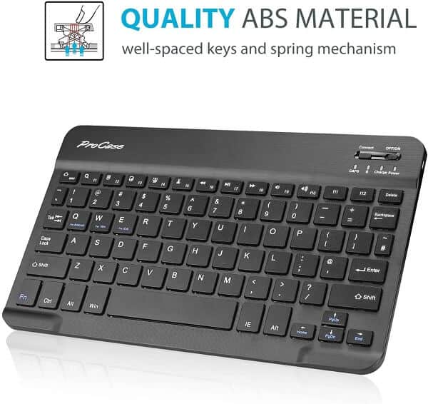 Lenovo Tab P11 /P11 Plus Wireless Bluetooth Keyboard Case Folio Leather Smart Magnetically Detachable Cover (Black)