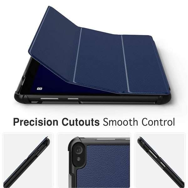 Lenovo Tab P11 (11 inch) Folio Leather Cover Smart Magnetic Soft Flexible Case (Navy Blue) 4