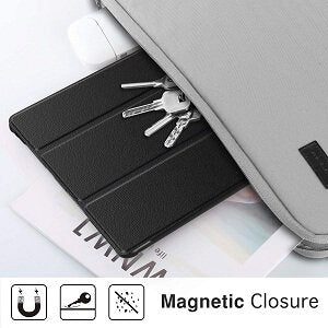 Lenovo Tab P10 10.1 inch Folio Leather Cover Smart Magnetic Soft Flexible Case (Black)