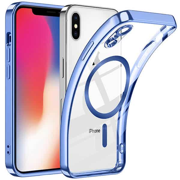 For Apple iPhone X / XS / XR MagSafe Magnetic Case with HaloLock Shockproof Protection Scratch Resistant Back Clear Protective Cover