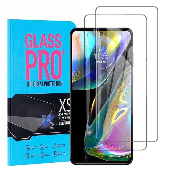 [2 Pack] Motorola Moto G82 5G Clear Full Cover Tempered Glass LCD Screen Protector Film Guard (Clear)