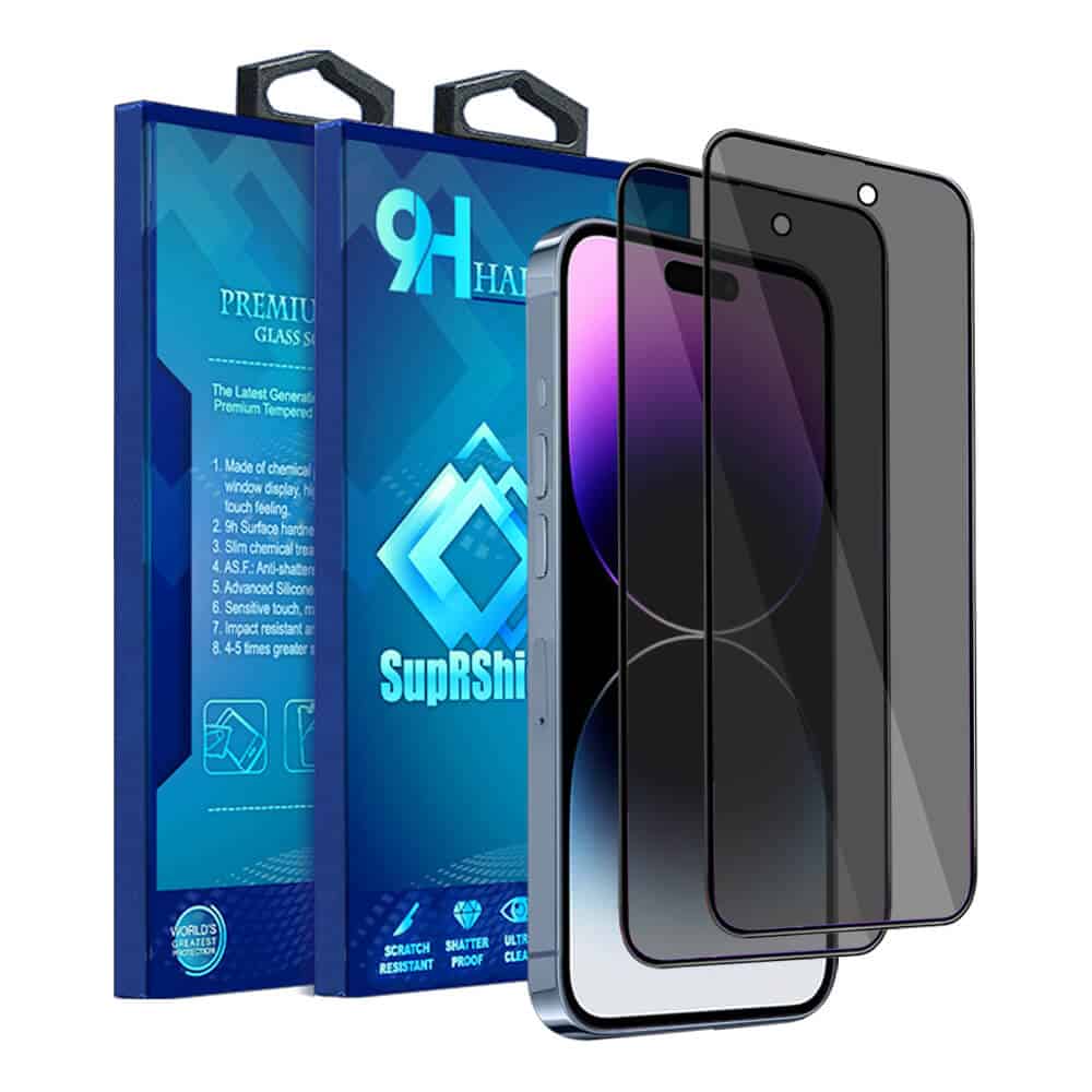 [2 Pack] Full Cover Matte Privacy Tempered Glass Screen Protector For Apple iPhone 7 8 X XR XS 11 12 13 14 Pro MAX Plus Glass