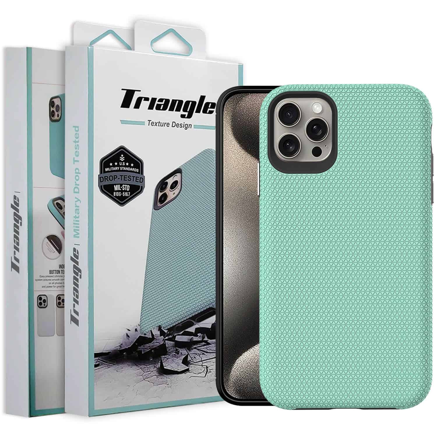 Triangle For iPhone 15/15 Pro/15 Pro Max /15 Plus Shockproof Case Rugged Heavy Duty Bumper Cover