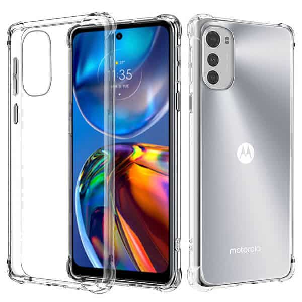 Motorola Moto E32 4G Clear Case Shockproof Heavy Duty Gel Air Cushion Cover