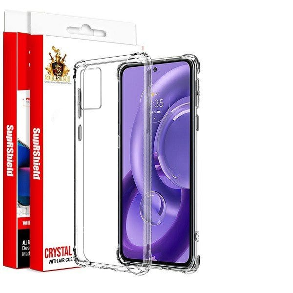 Motorola Moto Edge 30 Neo Clear Case Shockproof Tough Gel Transparent Air Cushion Heavy Duty Phone Back Cover (Crystal Clear)