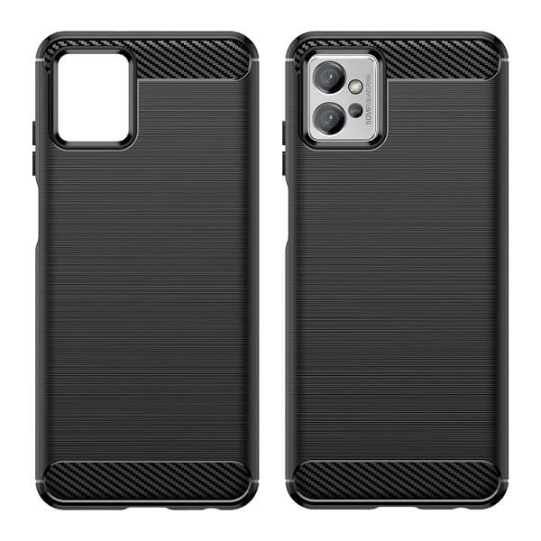 Motorola Moto G32 Case Shockproof Heavy Duty Rugged Anti Knock Back Cover (Black)