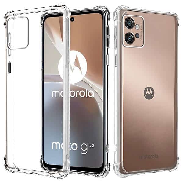 Motorola Moto G32 Clear Case Shockproof Heavy Duty Gel Air Cushion Cover