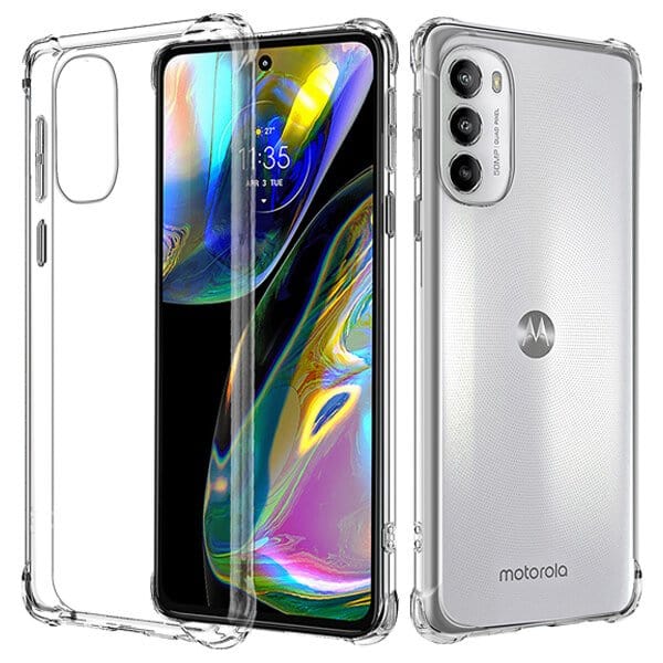 Motorola Moto G82 5G Clear Case Shockproof Heavy Duty Gel Air Cushion Cover