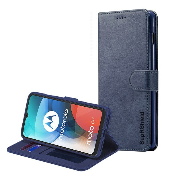 For Motorola Moto G85 5G SupRShield Wallet Leather Card Holder Flip Shockproof Magnetic Case Cover