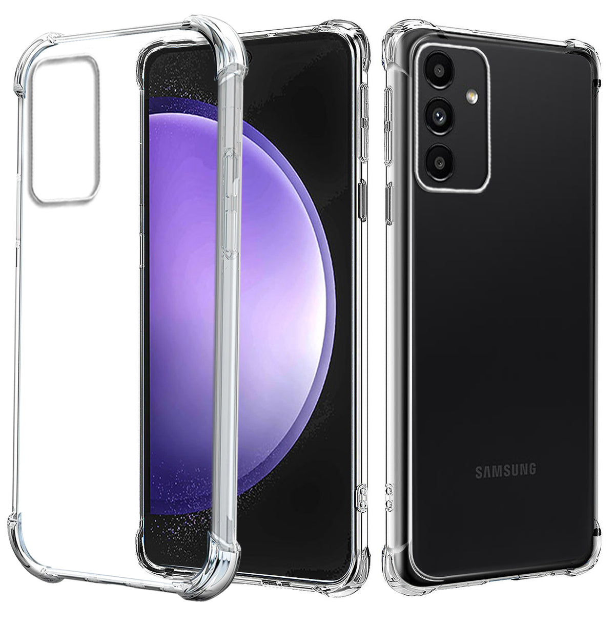 For Samsung Galaxy S23 | S23 FE | S23+ /S23 Plus | S23 Ultra SupRShield Clear Case Shockproof Tough Gel Clear Transparent Air Cushion Cover