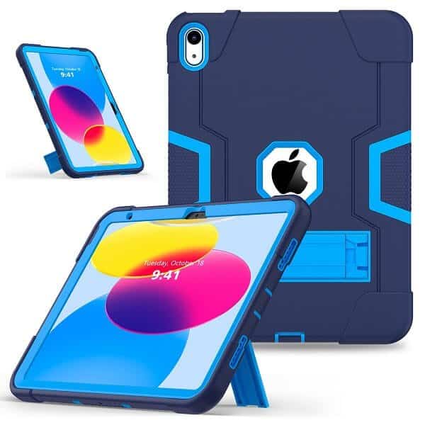 iPad 9th Gen Heavy Duty Case 10.2 2021 Fancy Hybrid Stand Cover