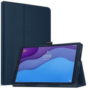 Lenovo Tab M10 HD 10.1 Business Case Smart Folio Stand Cover (Navy Blue)