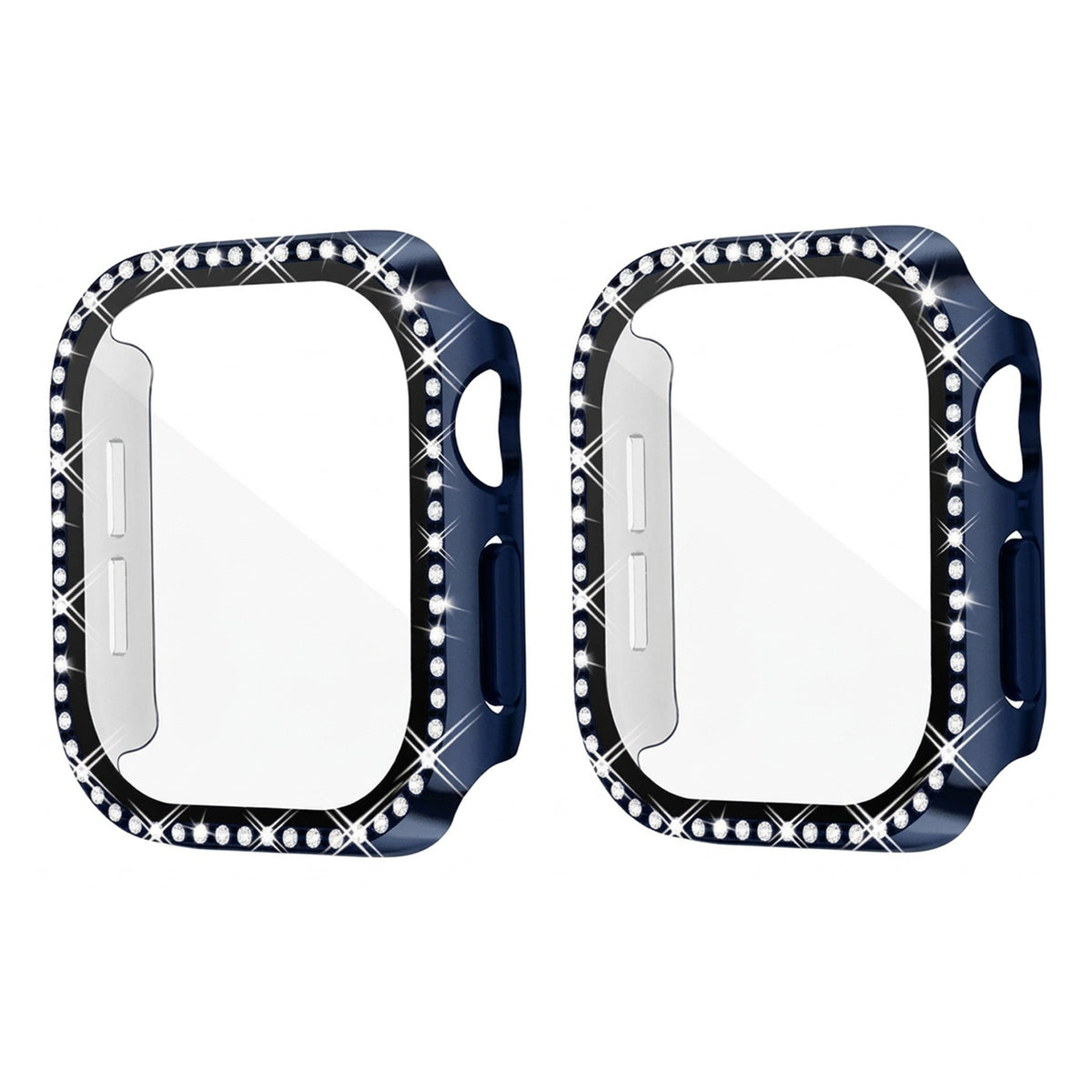 For Apple Watch 12/11/10 42MM 46MM Hard Case iWatch  Dimond Gel Case With Built-In Screen Protector