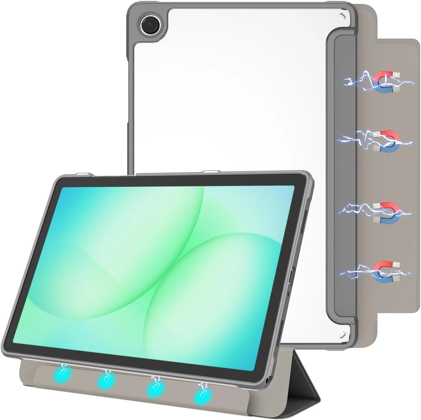 For Samsung Galaxy Tab A11+ Plus SM-X230/TAB A9+ Plus X210 Folio Smart Leather Magnetic Stand Case Cover