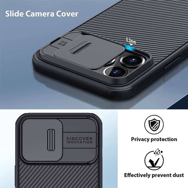 Nillkin For Apple iPhone 11 Pro Max Case [Support Magsafe Charger] CamShield With Camera Protection Case Slim Magnetic Shockproof Heavy Duty Cover (Black)