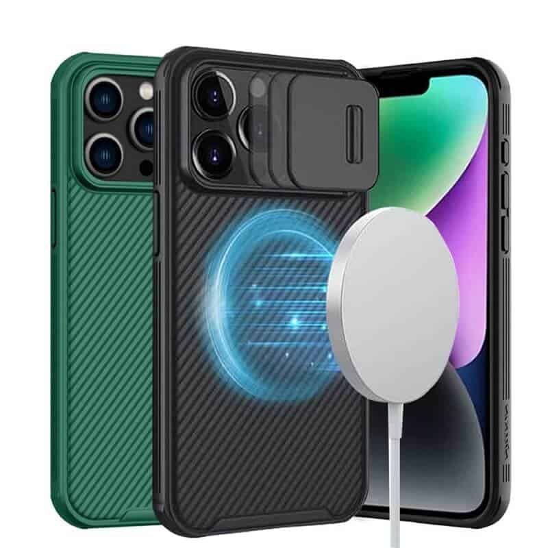Nillkin For Apple iPhone 14 14 Pro 14 Pro Max 14 Plus Case [Support Magsafe Charger] CamShield Camera Protection Case Magnetic Shockproof Heavy Duty Cover