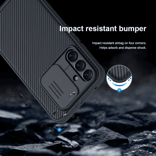 Nillkin Samsung Galaxy A54 5G Case, CamShield Series Slim Stylish Protective Case with Slide Camera Cover - Black