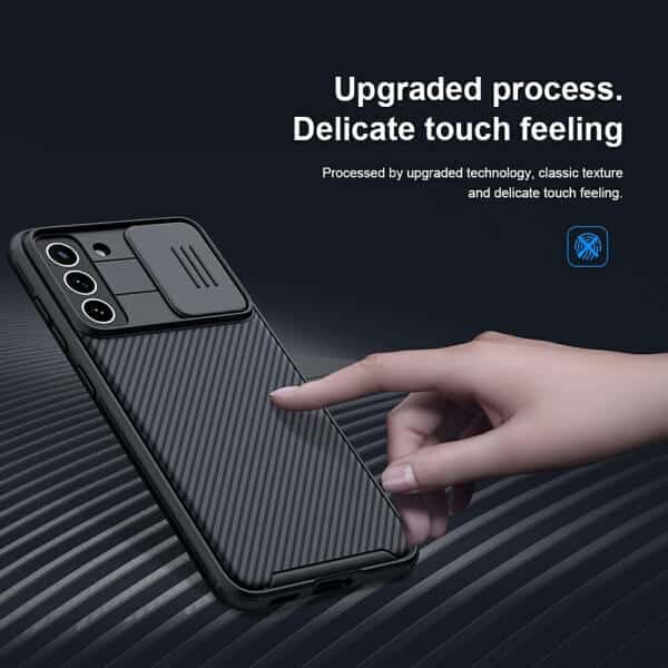 Nillkin Samsung Galaxy S22 5G Case, CamShield Series Slim Stylish Protective Case with Slide Camera Cover – Black