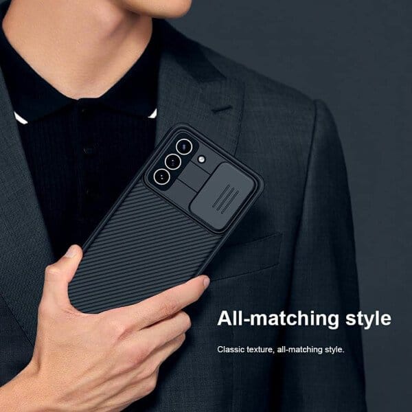 Nillkin Samsung Galaxy S22 5G Case, CamShield Series Slim Stylish Protective Case with Slide Camera Cover – Black
