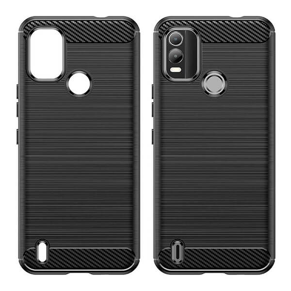 Nokia C21 Plus Case Shockproof Heavy Duty Rugged Anti Knock Back Cover (Black)