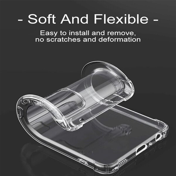 Nokia G11 Plus Clear Case Shockproof Tough Gel Clear Transparent Air Cushion Cover (Transparent)
