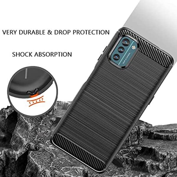Nokia G21 Case Shockproof Heavy Duty Rugged Anti Knock Back Cover (Black)