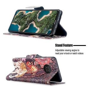 Nokia X20 Wallet Case Flip Leather Magnetic Stand Shockproof Cover (Elephant)