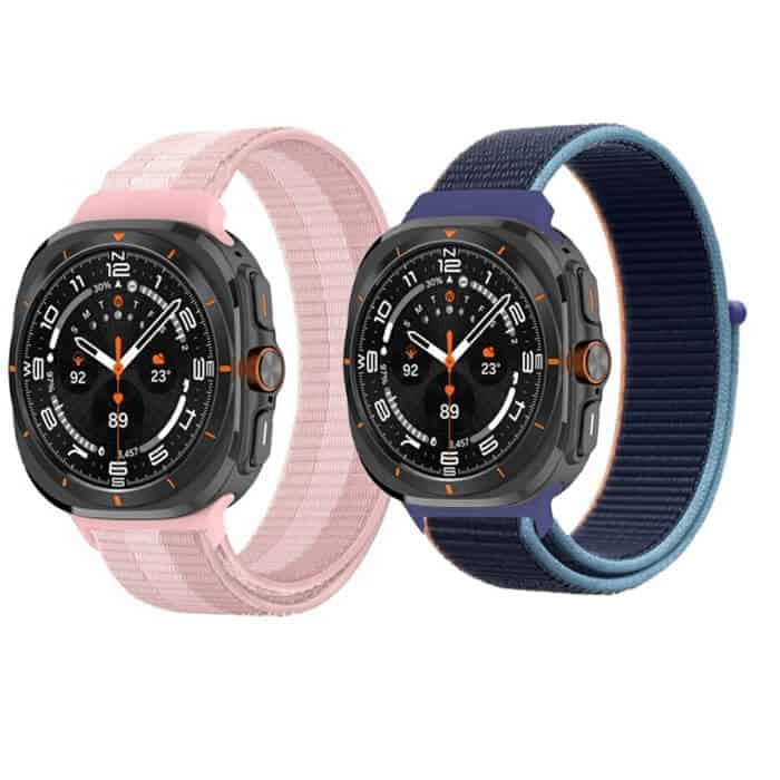 Nylon Webbing Strap Watchband for Samsung Galaxy Watch Ultra 47mm