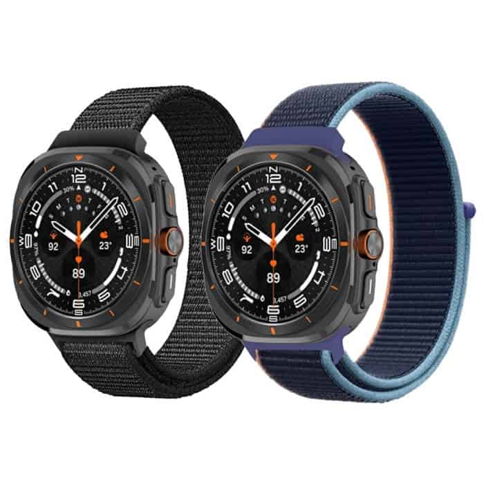 Nylon Webbing Strap Watchband for Samsung Galaxy Watch Ultra 47mm