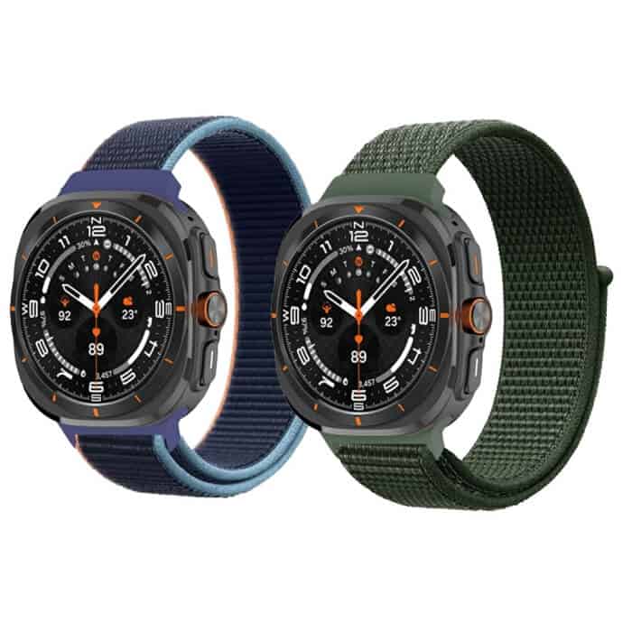 Nylon Webbing Strap Watchband for Samsung Galaxy Watch Ultra 47mm