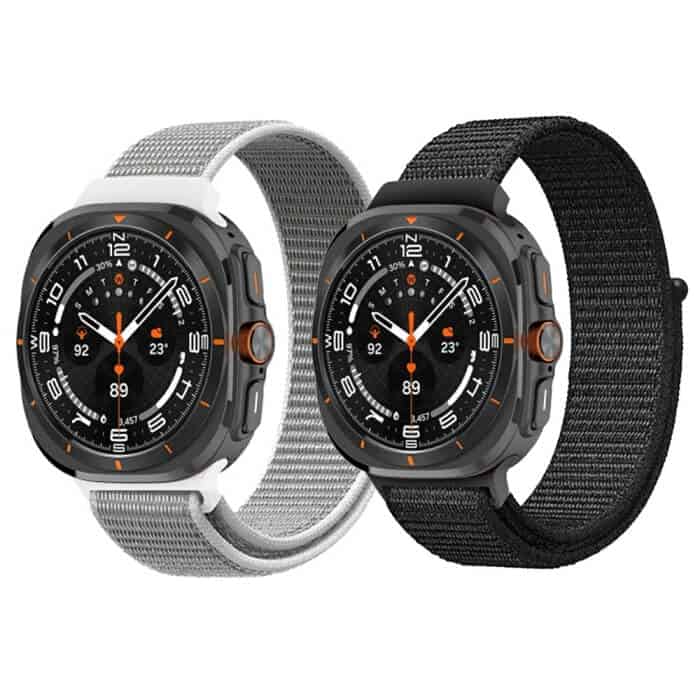 Nylon Webbing Strap Watchband for Samsung Galaxy Watch Ultra 47mm
