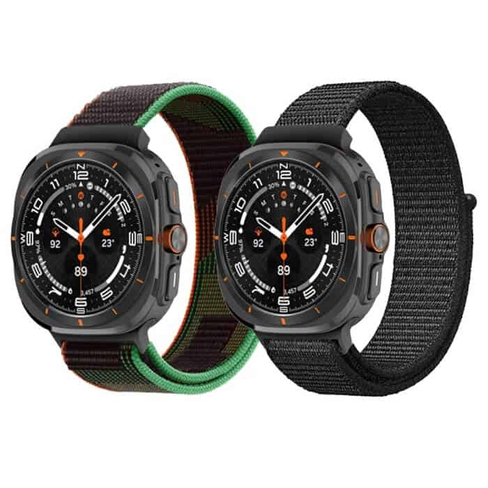 Nylon Webbing Strap Watchband for Samsung Galaxy Watch Ultra 47mm