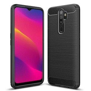 For Oppo A5 2020 SupRShield Shockproof Heavy Duty Rugged Matte Carbon Fiber Case Cover