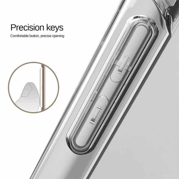 Oppo A77 5G Clear Case Shockproof Tough Gel Clear Transparent Air Cushion Cover (Transparent)