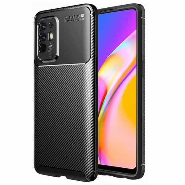 Oppo A94 5G Case Shockproof Heavy Duty Rugged Anti Knock Back Cover (Black)
