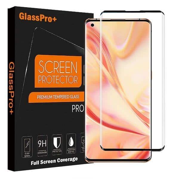 Oppo Find X2 Pro Screen Protector Full Cover Tempered Glass Guard (Black)