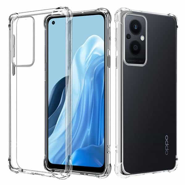 Oppo Reno 8 Lite 5G Clear Case Shockproof Heavy Duty Gel Air Cushion Cover